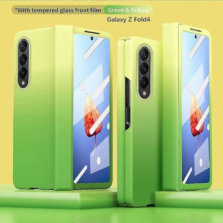 Gradient Skal Kompatibelt Med Samsung Galaxy Z Fold 4, Hårt PC Stötsäkert Skal Med Gångjärnsskydd