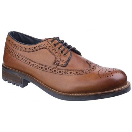 Cotswold Poplar Brogue Läder Dressskor 12 UK Tan