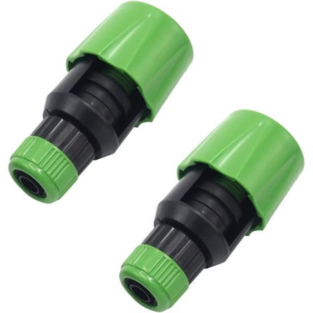 2 st Universal Kran Slangkopplingar Slang Rör Snabbkoppling Adapter Kopplingar Köksbad Blanda Kran Adapter Verktyg för Slanganslutning