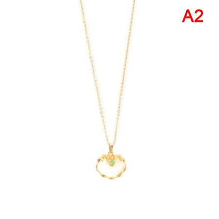 Älg Zirkon Hänge Halsband Rostfritt Stål Kedja Djur Koppar