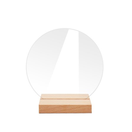 Runda Akryl Bordnummerplatta med Fot - Liten, Bröllop