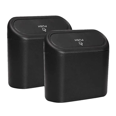 2 stk. Bil Multifunktionel Skraldespand Med Låg Bil Skraldespand Vandafvisende Bærbar Trailer Skraldespand Til