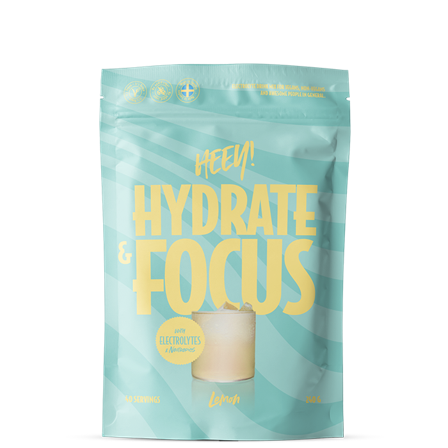 Heey! Hydrate & Focus Elektrolyter + Lions Mane Citron 240 g