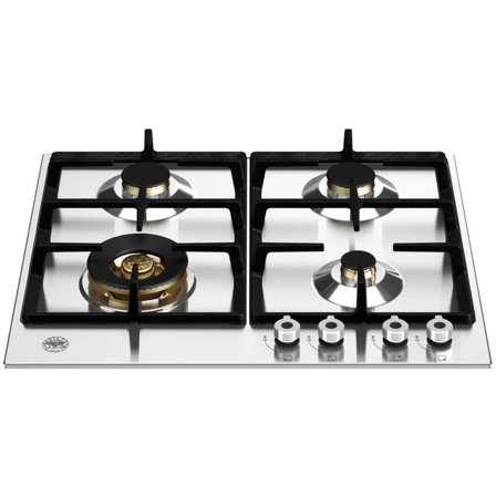 Bertazzoni Professional P604LPROX Gasskokeplate 4 brennere, rostfritt stål 60 cm' - 'Rustfritt stål