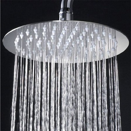 Duschhuvud - 6 tums runt duschhuvud i rostfritt stål