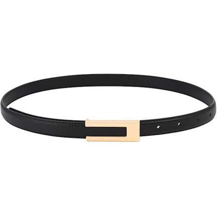 Damebelte, tynt belte, kjolebelte, gullspenne, egnet for jeans