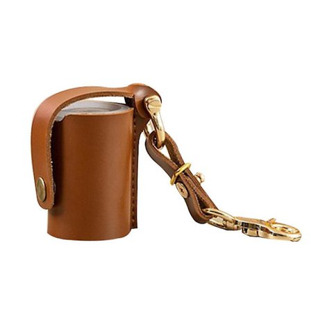 Retro film läderskyddande fodral bekväm filmförvaring läderfodral kodak film läderlåda hänge