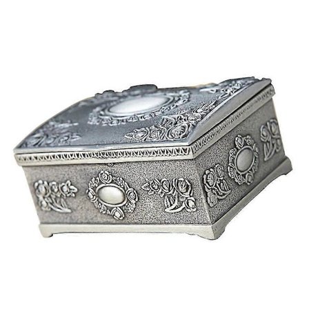 Peltipurkkinen vintage-korurasia (D)