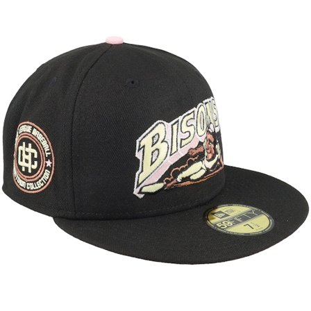 New Era - MiLB Svart fitted Caps - Buffalo Bisons Minor League 59FIFTY Black Fitted @ Hatstore