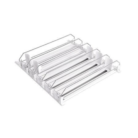 Dryckesorganisatör för Kylskåp, Självskjutande Burksdispenser för Kylskåp och Justerbar Bredd