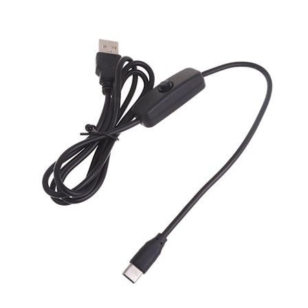1M USB-C-kabel med afbryder understøtter hurtigopladning Type-C USB2.0-adapterledning