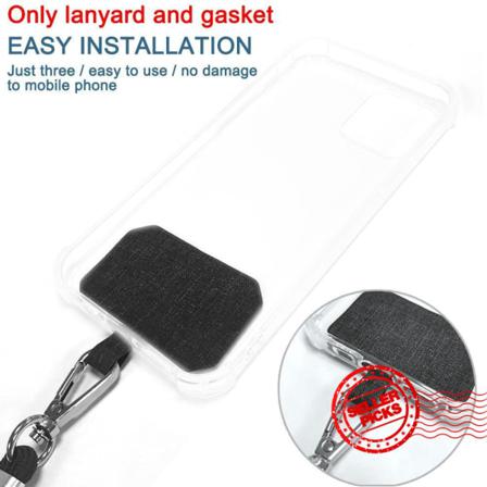 Universal Crossbody Nylon Patch Phone Lanyards Rope Mobiltelefon