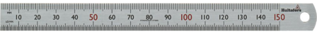 Hultafors STL 150 Stålskala toleranse ±0,3 mm 150 mm, Måleinstrumenter