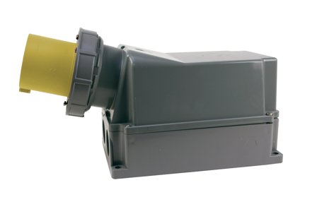 Garo IIV 2125-4 S + RI Vegginntak IP67, 3-polet, 125 A Gul, 4 h, Stikkontakter & kabler