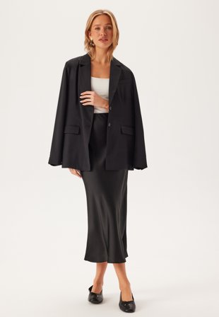 BUBBLEROOM Satin Midi Skirt Klær