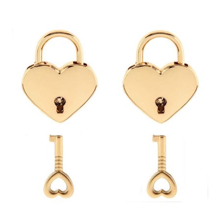 Mini Lås med nøkkel for smykkeskrin, oppbevaringsboks, dagbok