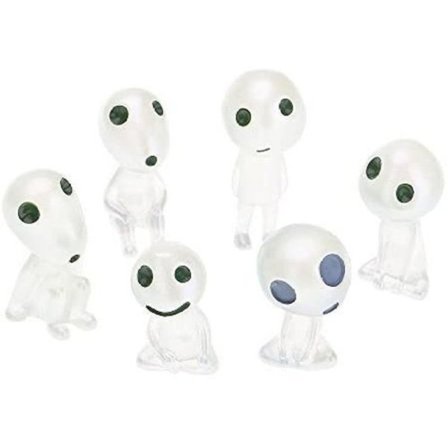 6 stk/sett Resin Princess Mononoke Luminous Tree Elves Spirit