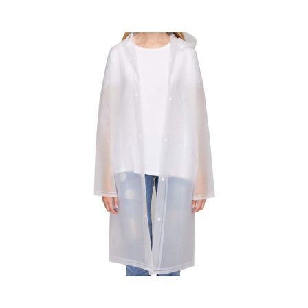 Klar regnfrakk Vanntett regnponcho regntøy