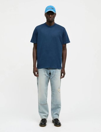 Mads Nørgaard Combed Jersey Dye Thorbjørn Tee - Navy - L