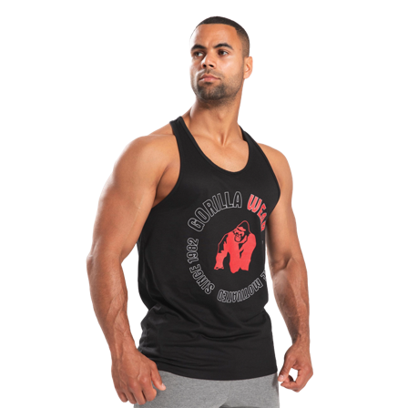 Træningstoppe Gorilla Wear Lafayette Racerback Tank Top, Sort - Bodyman.dk