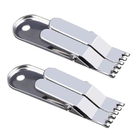 Daggmask-beteanordning Daggmaskar Klämkrok Snabbbetande Multifunktions levande maskar Fiskeutrustning i rostfritt stål