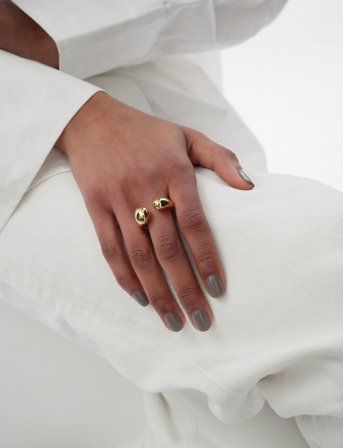 Syster P Bolded Drops Ring Gold - Gold - 8