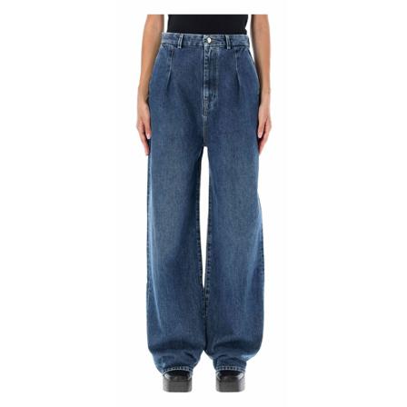 Loulou Studio, Wide Jeans Blauw, Dames, Maat:W26