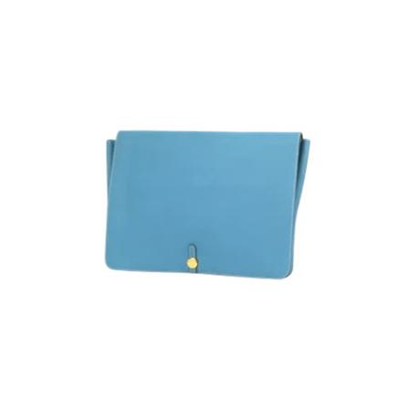 Hermès Vintage Pre-owned Leather clutches , Blauw , Dames , Maat: ONE Size Vintage Tassen