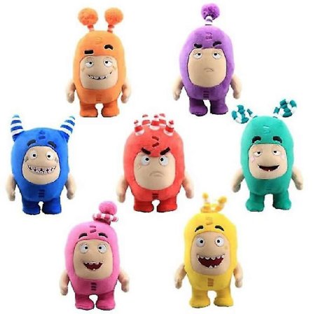 24cm Cartoon Oddbods Anime Plush Toy Treasure of Soldiers Monster Soft Stuffed Toy Fuse Bubbles Zeke Jeff Doll for Kids Gift DB