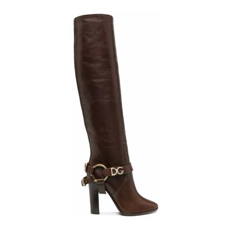 Dolce & Gabbana Knee Laarzen , Bruin , Dames , Maat: 36 EU High heels