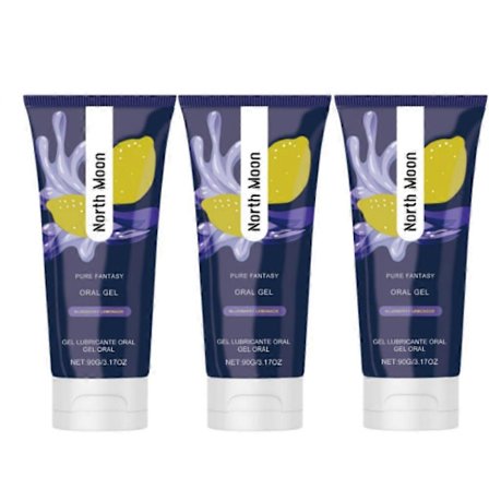 1-3x Oral Care Gel för att lindra kväljreflex & återfukta torr mun, doft av färsk frukt, icke-klibbig mun-gel, 90g