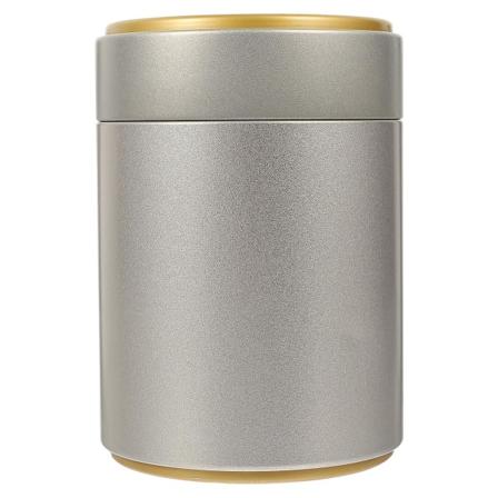Dekorativ Te-blad Förseglad Burk Tennplåt Tekanna Fuktsäker Tekontainer Gyllene 8.5X8.5X12CM Golden 8.5X8.5X12CM