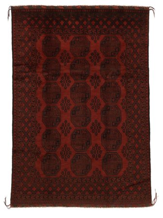 Medallion Afghan Fine Tappeto 200X285 Lana