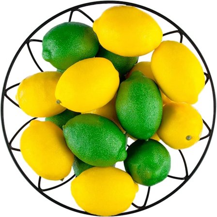 20 STK Kunstige Citroner og Limefrugter Kunstige Citroner