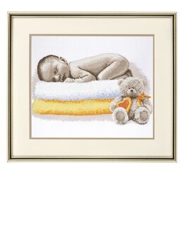 Broderikit Tavla Sovande barn