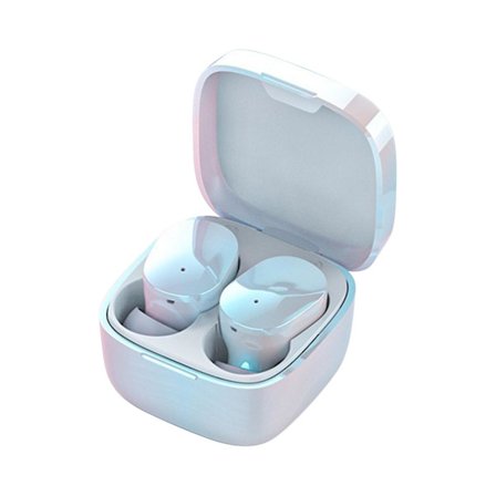 Nya Bluetooth 5.3 True Wireless Bluetooth-headset Dubbla öron i örat Mini Universal Headset Hifi Stereo Ljudkvalitet-S Bluetooth-headset 20240807(Vit)