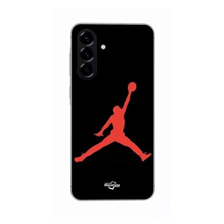 Coque - Maniacase - Samsung Galaxy A36 - Jordan-logotyp 23 - Silikon - Röd