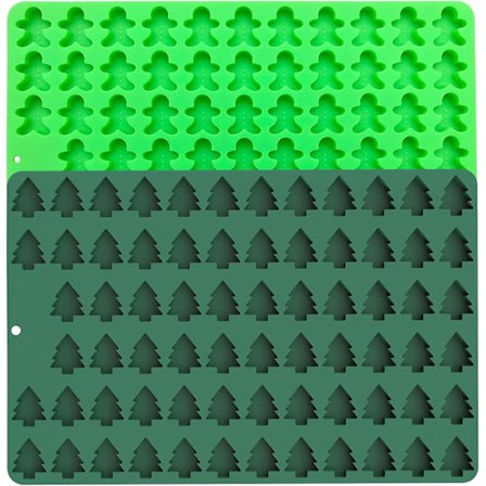 Mini Joulu Muotit, Silikoni Joulukuusi Muotti, Piparkakkumies Silikoni Muotti