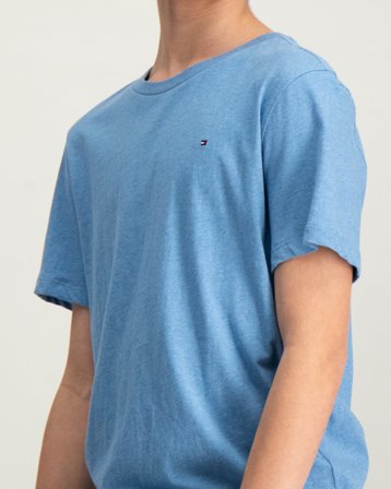 Tommy Hilfiger BOYS BASIC CN KNIT S/S Blau T-Shirts Jungen - Kids Brand Store