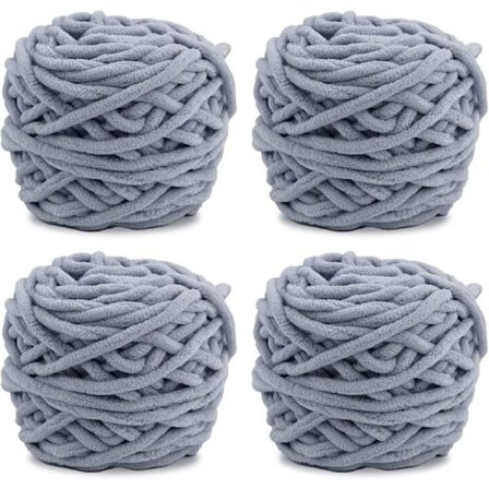 Garn 4x Garn för virkning, Mjukt tjockt garn för garnprojekt