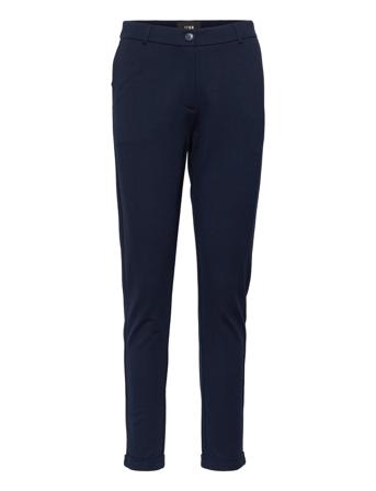 Carokb Slim Pants Byxa Med Raka Ben Blå Karen By Simonsen