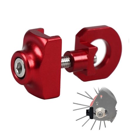 Polkupyörän ketjun säädin Pyörän kiristin PUNAINEN