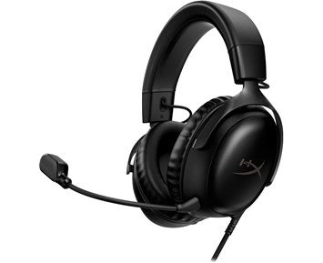 HyperX Cloud III Gaming Headset (Black) - Bekvämt gamingheadset med brusreducerande mikrofon