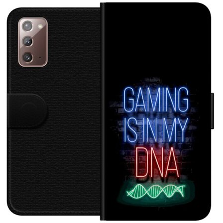 Yhteensopiva Lompakkokotelo Samsung Galaxy Note20 Viktor Gyökeresin muotokuva vihreässä paidassa, jossa on leijonamotiivi ja intensiivinen vihreä tunn