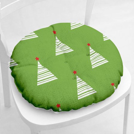 Vinter Tjock Stolsdyna Julserie Student Kylande och Fuktsäker Dyna Fylld med Bomull, Bomull och Hampa Tryckt Stolsdyna