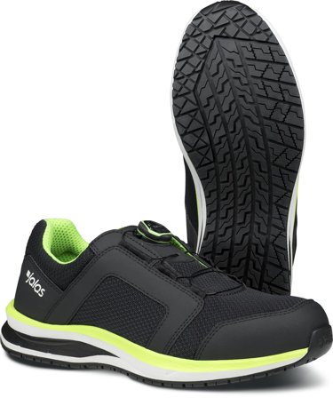 Jalas TEMPUS 5668 Vernesko S1P, BOA, ESD, svart/gul 46, Sko
