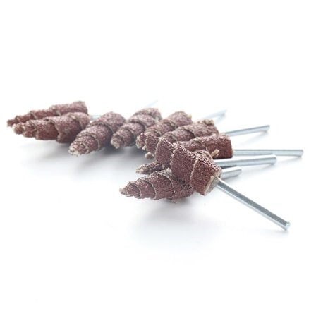 10 st konformade slipflak med slipband för avlägsnande av rost, avgradning och polering 10 mm