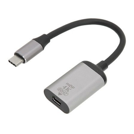 USB-C till DisplayPort-adapter 4K 60Hz Aluminiumlegering Plug and Play USB-C till Mini DP-adapter för Laptop Telefon Surfplatta