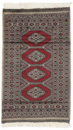 Pakistan Bokhara 2Ply Matta Orientalisk Svart/Brun (Ull, Pakistan)