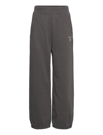 D2. Contrast Shield Sweat Pants Joggebukser Pysjbukser Grå GANT*Betinget Tilbud